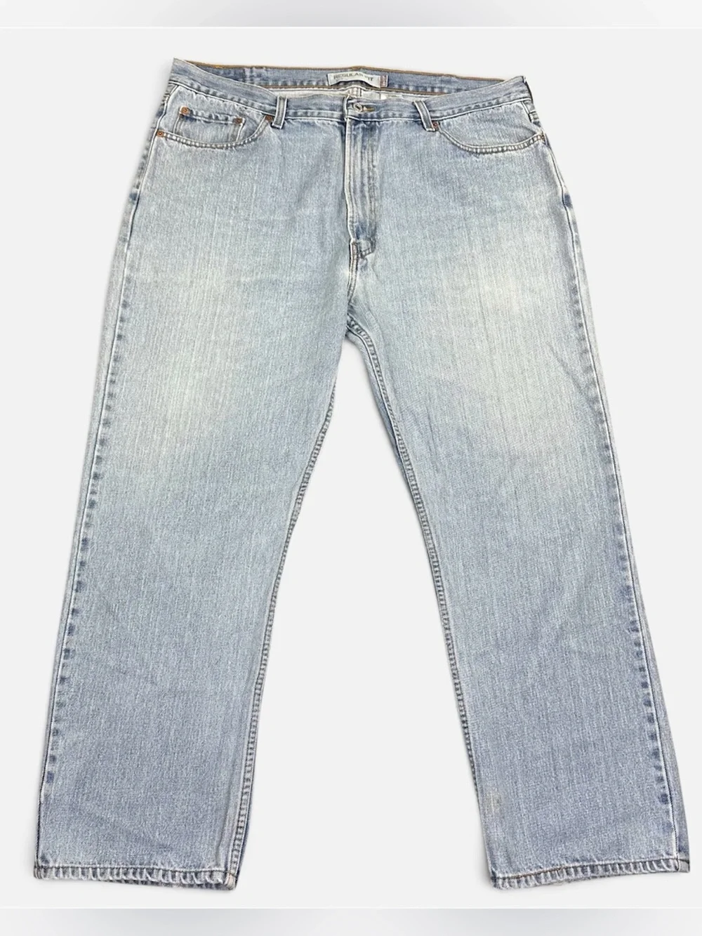 Levi’s 505 Regular Fit Men’s Jeans 42x30 Light Wash Blue
